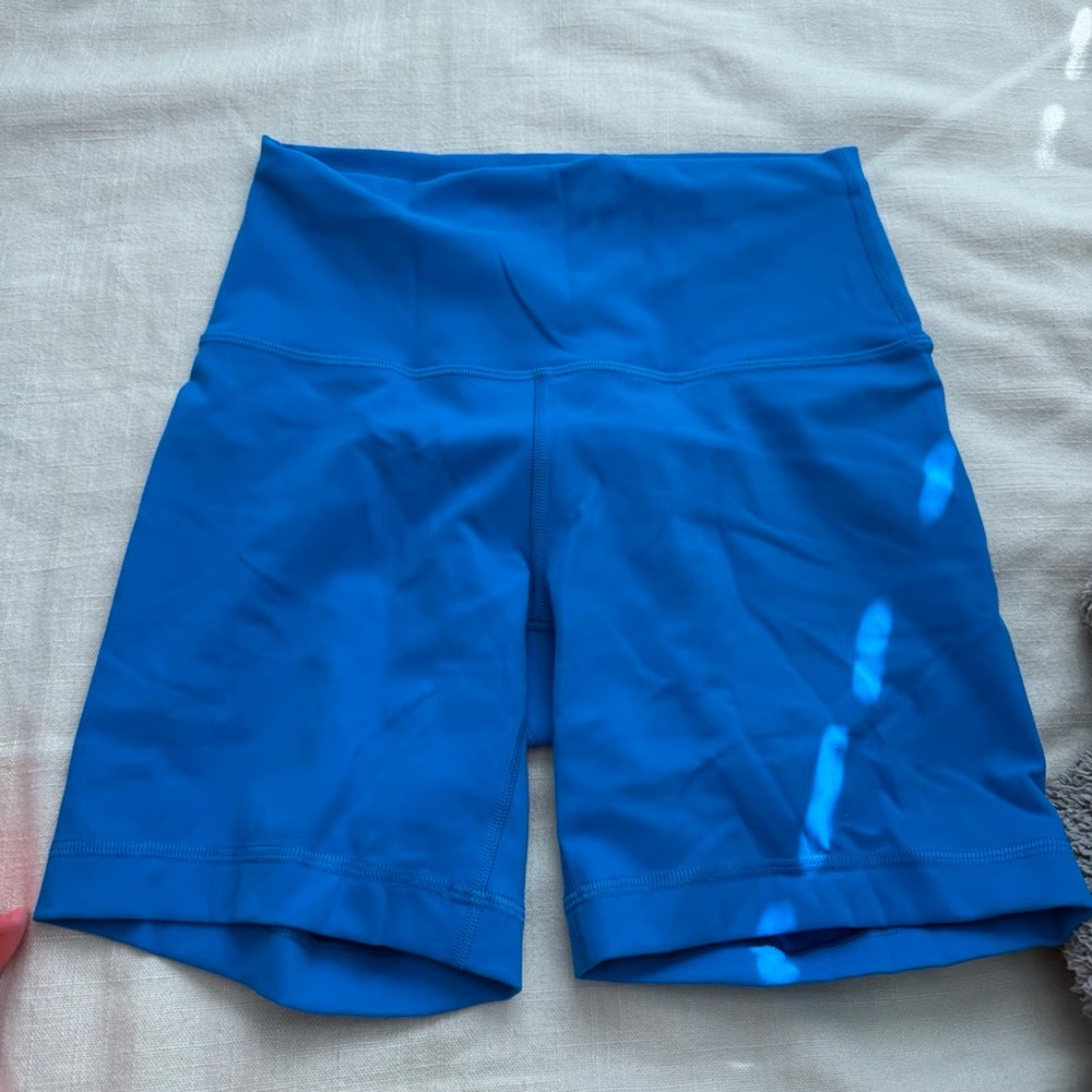 Women's Blue High-Waisted Shorts